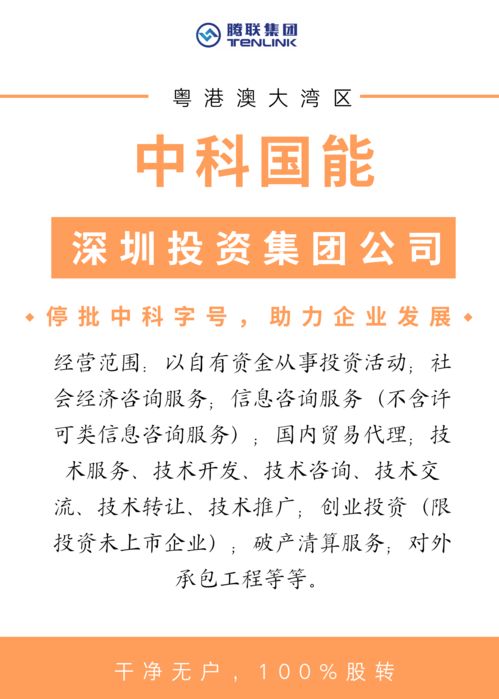 中科國能 深圳投資集團(tuán)搶灘粵港澳大灣區(qū)，信息服務(wù)助力區(qū)域經(jīng)濟(jì)新飛躍